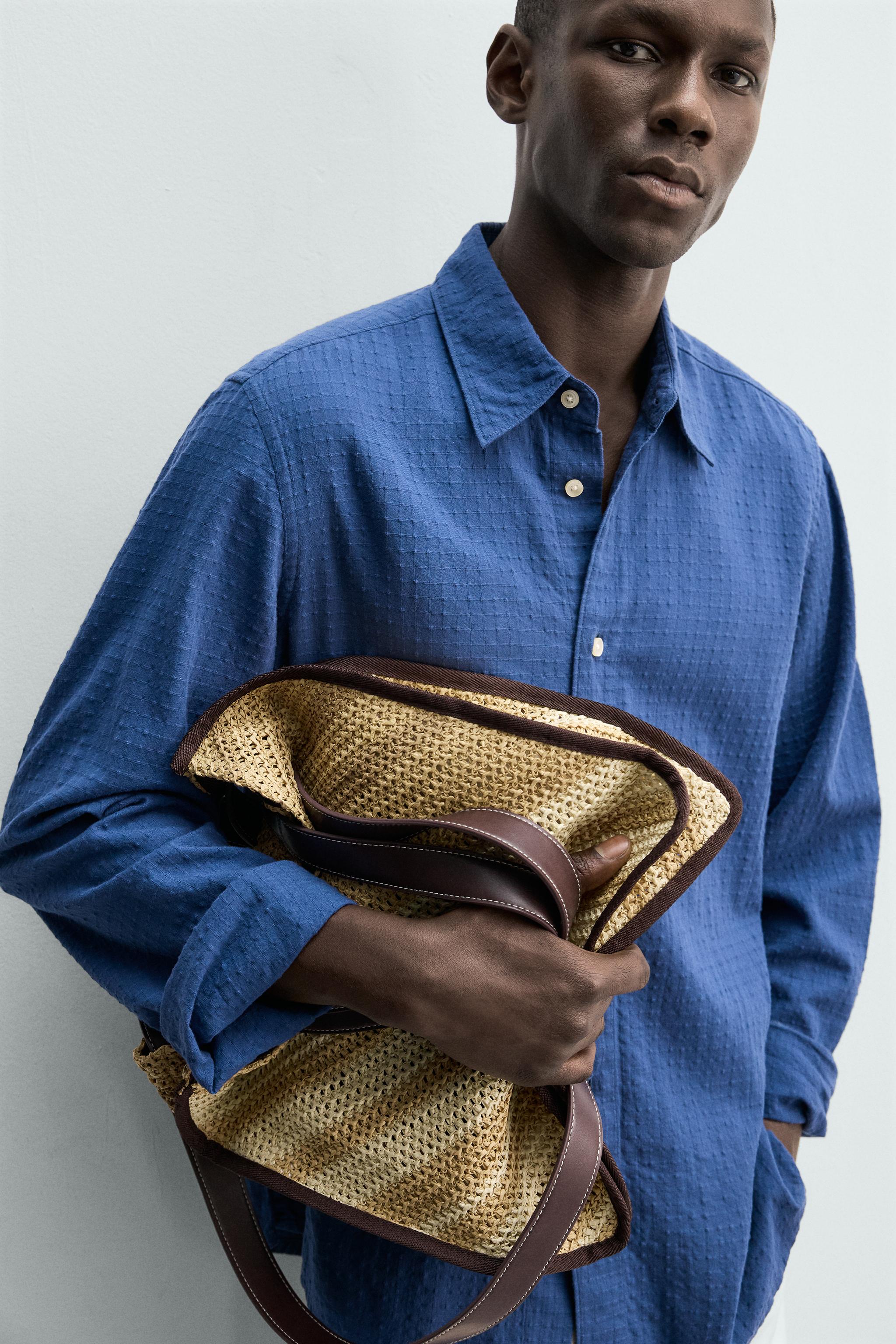 WOVEN SHOPPER BAG